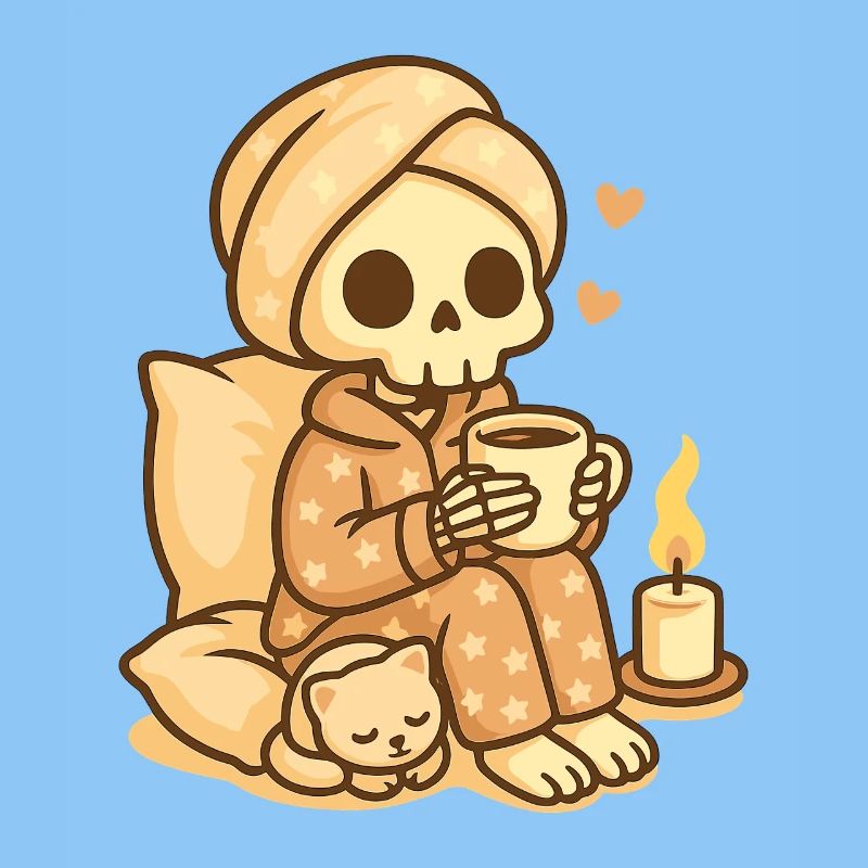 Squelette de pyjama douillet – Chaleureux et mignon