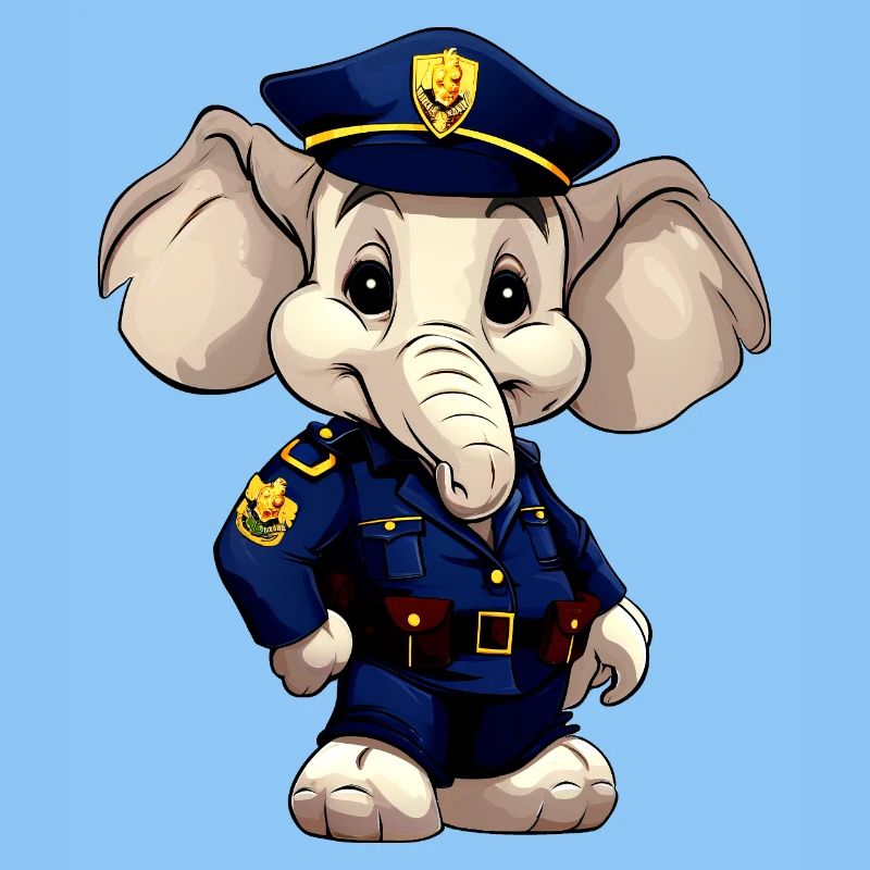 Elefant Polizei