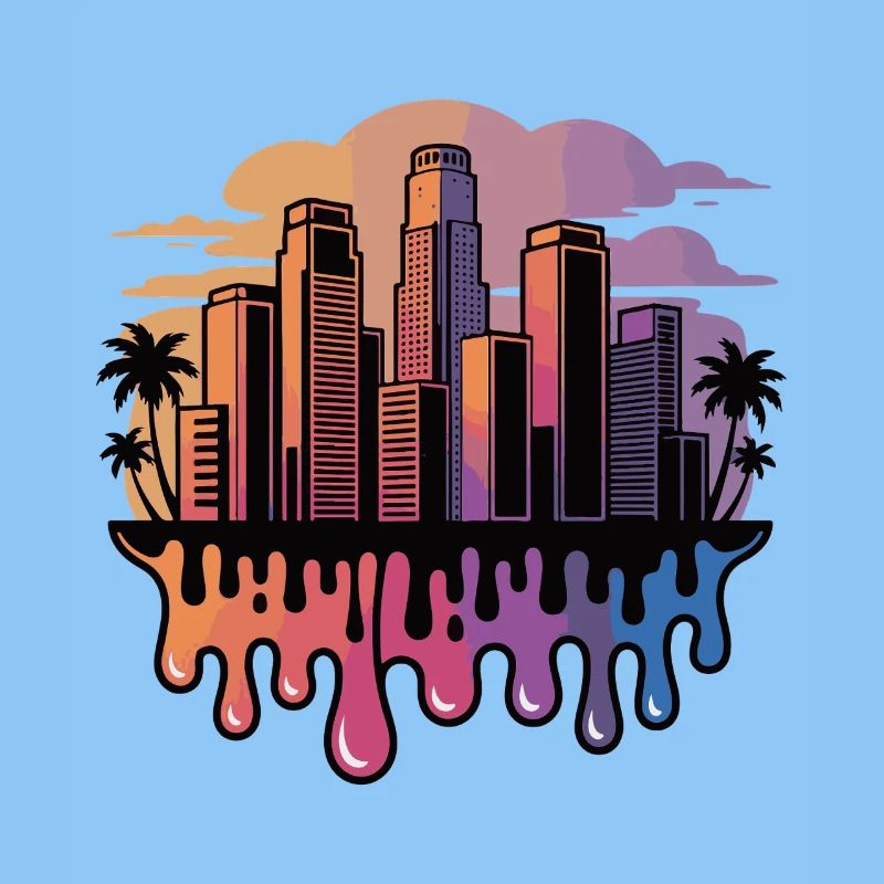 Gradient Skyline Drops