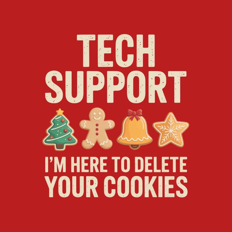 Tech Support Cookies Meme Tee