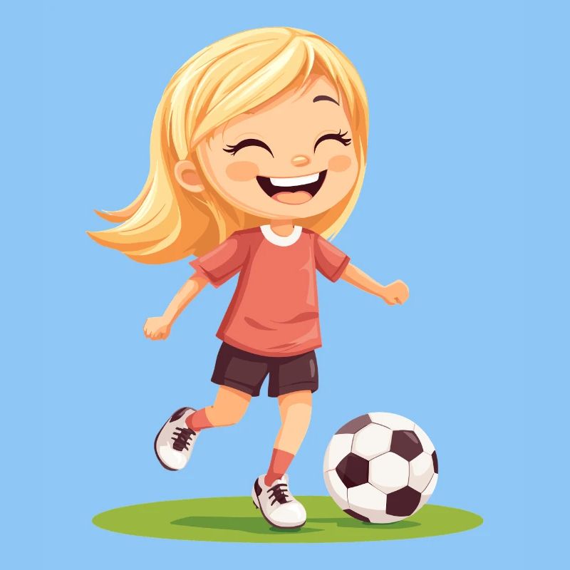 Smiling soccer player