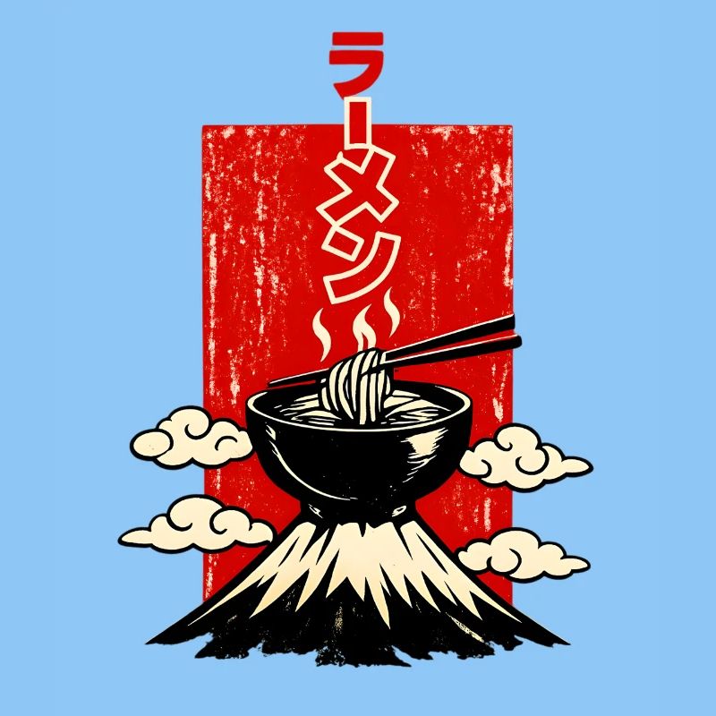 Ramen ラーメン Schale Auf Vulkan Japan Style