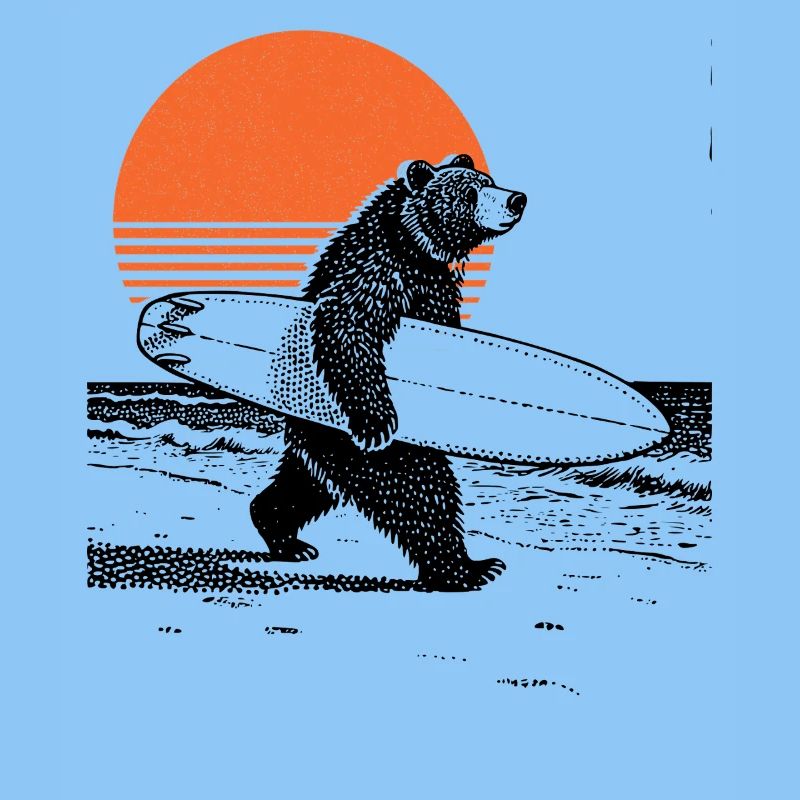Bear with board