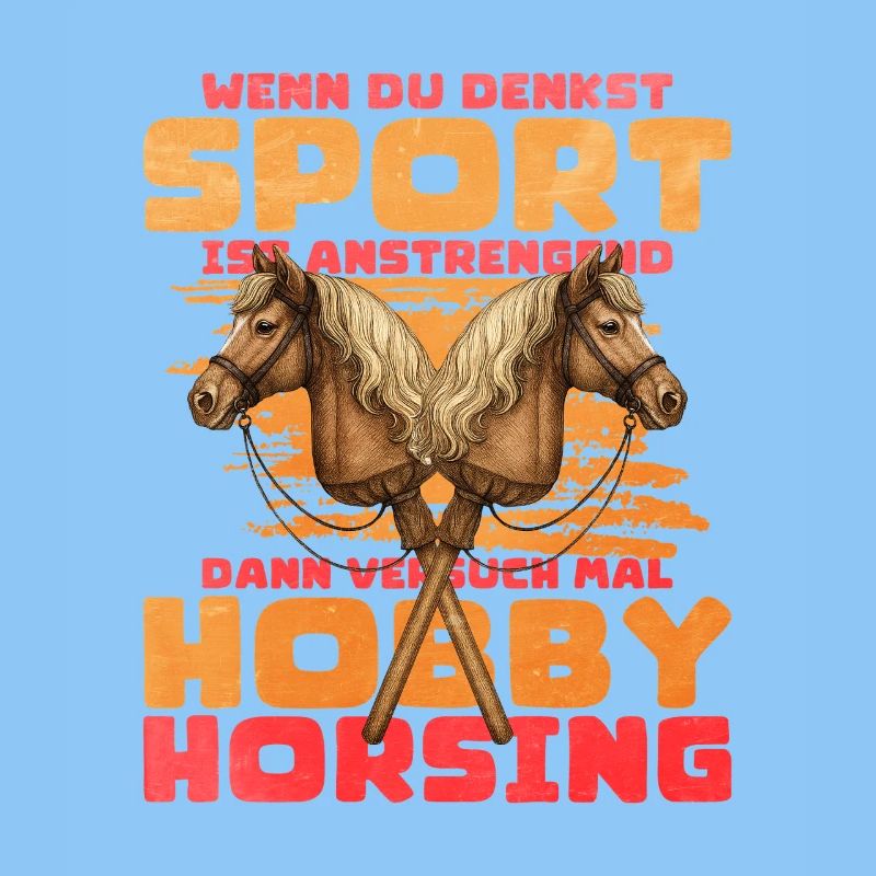 Hobby Horsing Doppelpferd Motiv