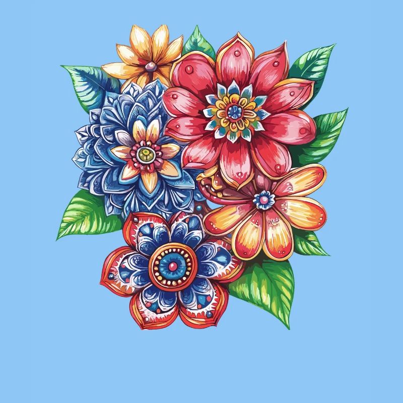 Farbexplosion Blütenbouquet