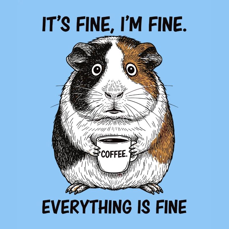 Its Fine Im Fine Kaffee Meerschweinchen