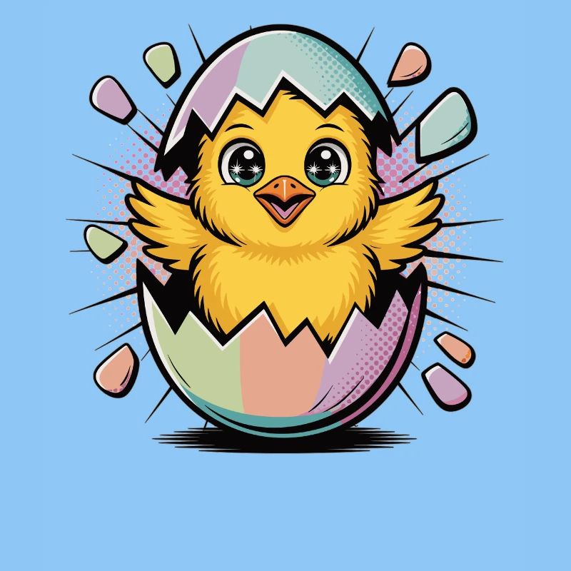 Motif de Pâques mignon – Poussin