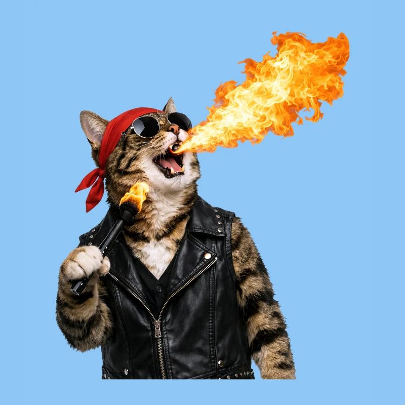 Fire Cat Biker Look