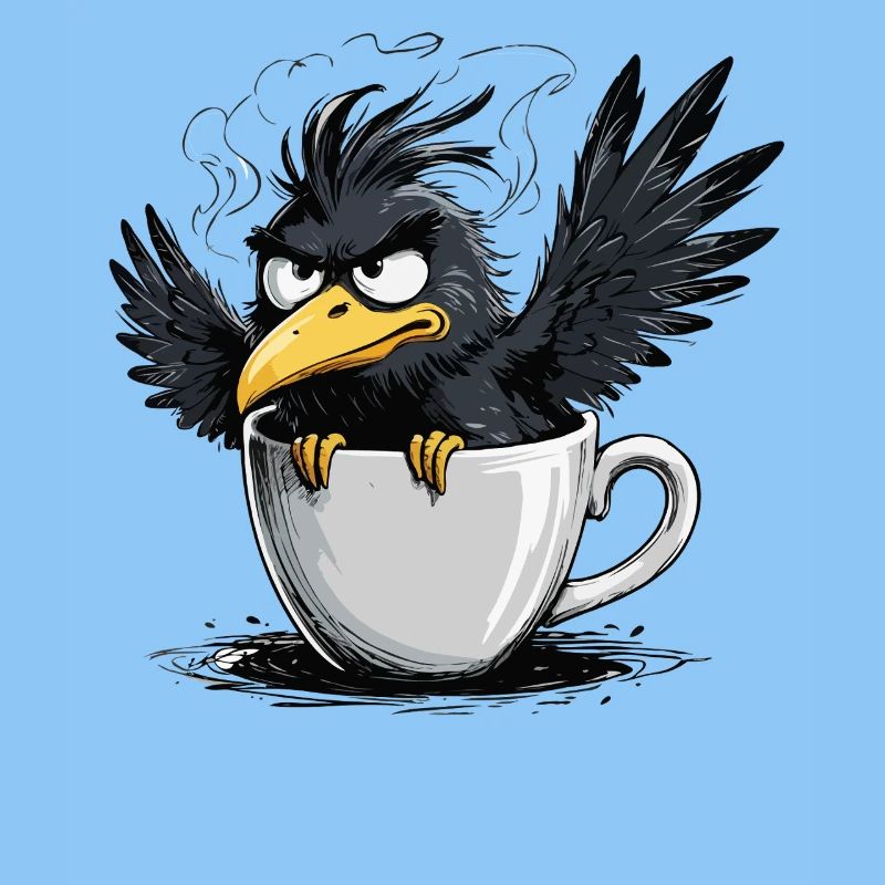 Morgenmuffel Kaffee Kein Bock Rabe Schlechte Laune