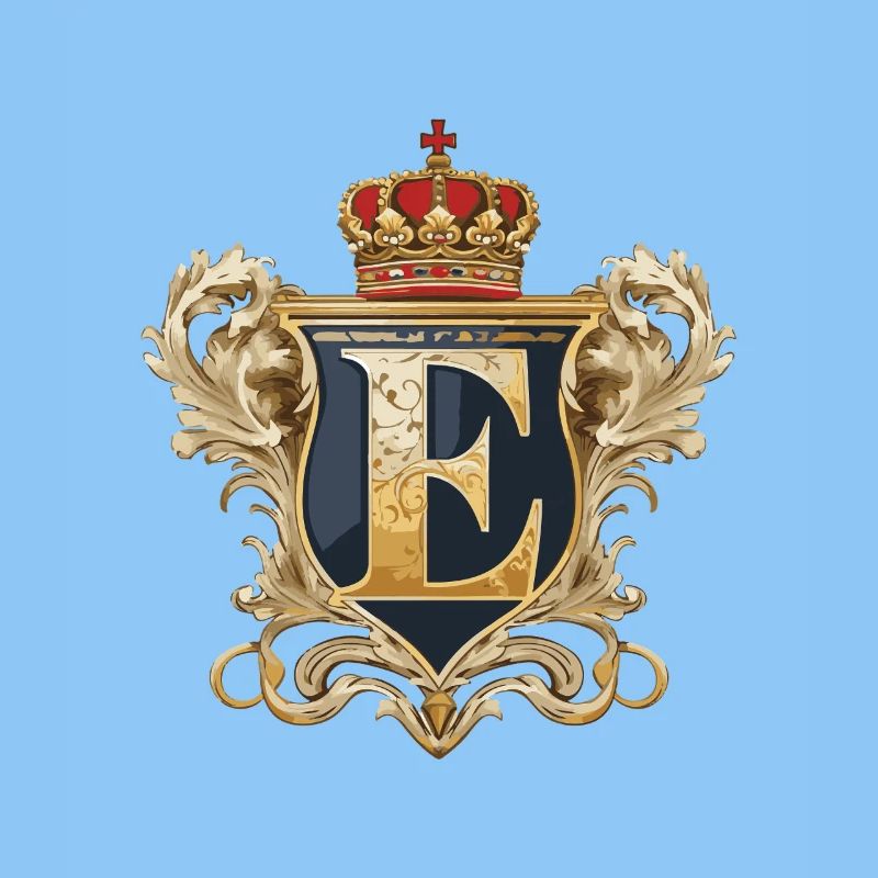 E Letter Name Crown
