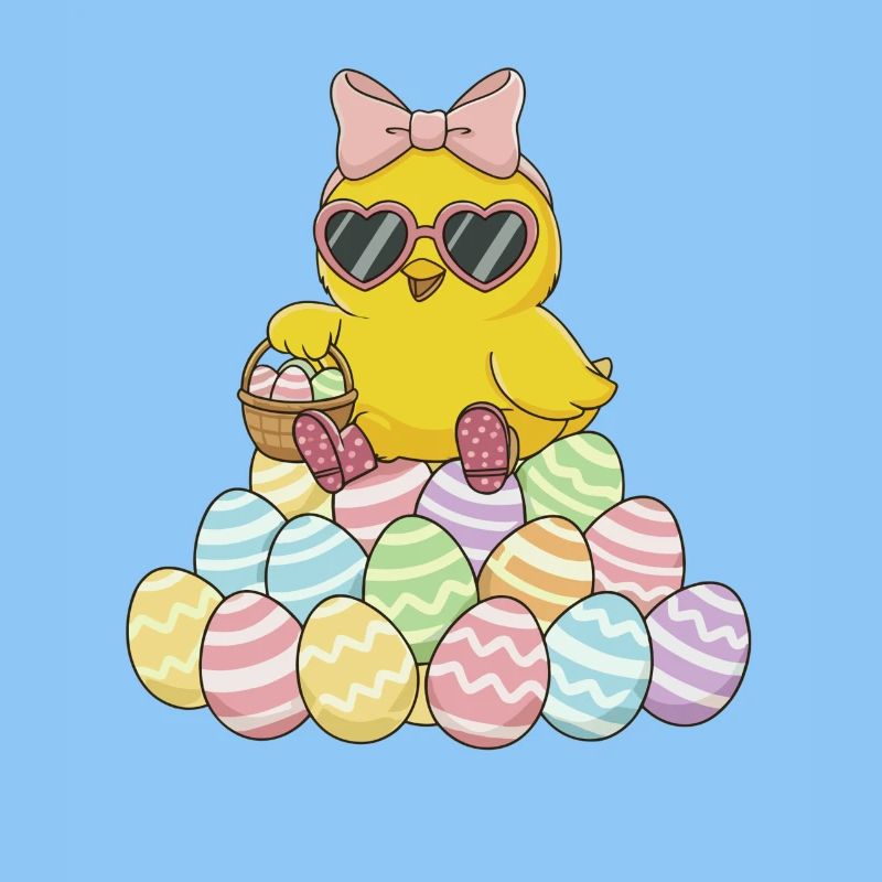 Pastel Chick Easter Egg Parade