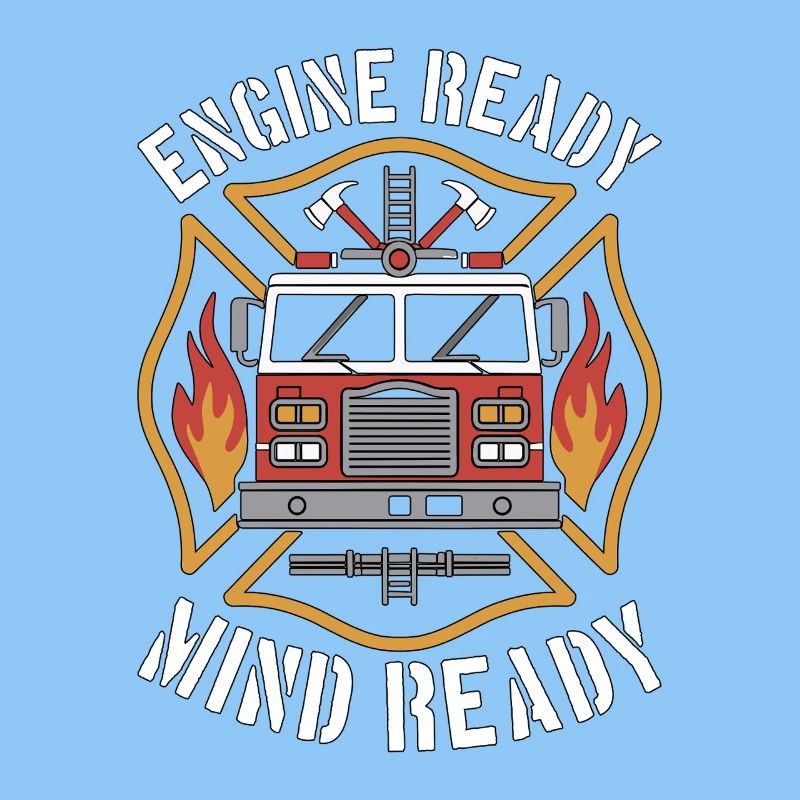 Fire Engineer Engine Ready Mind Ready Firefighting