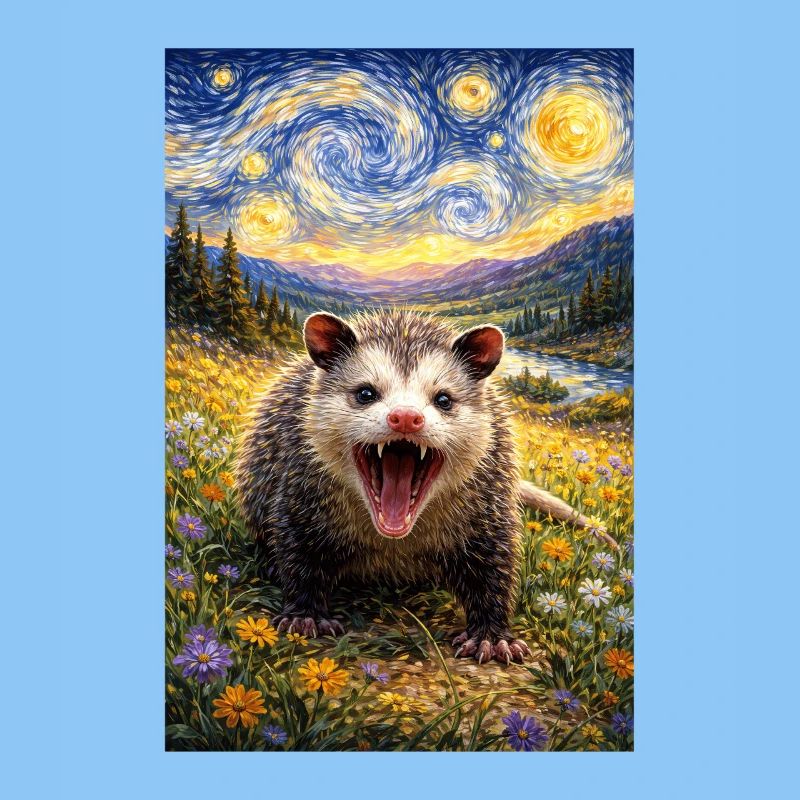 Opossum Sternennacht
