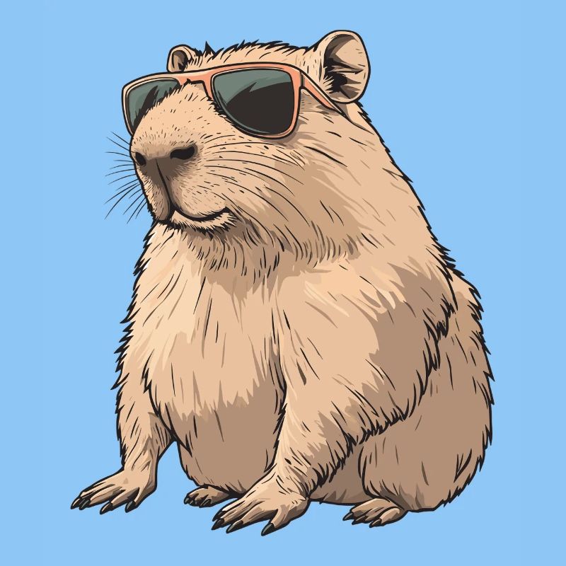 Sonnenbrillen-Capybara