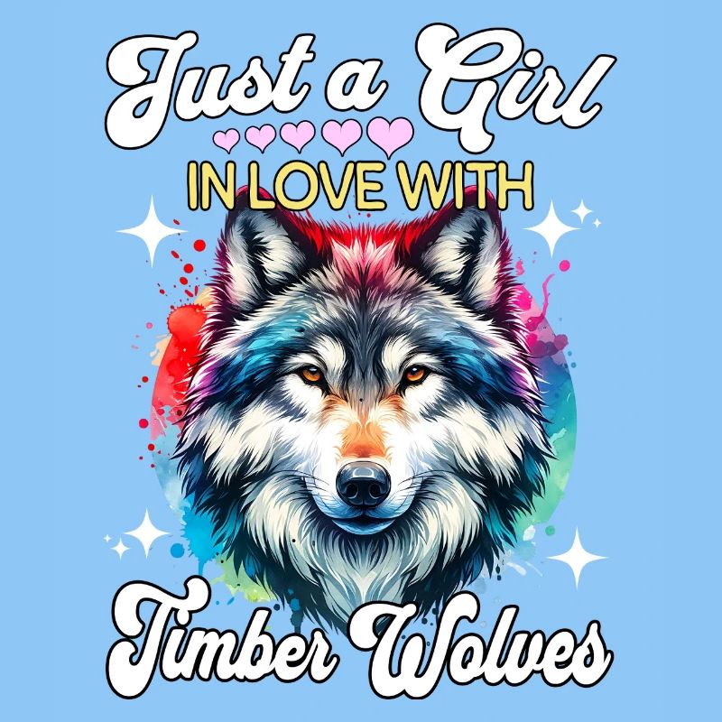 Grauwolf Mädchen Timber Wolf