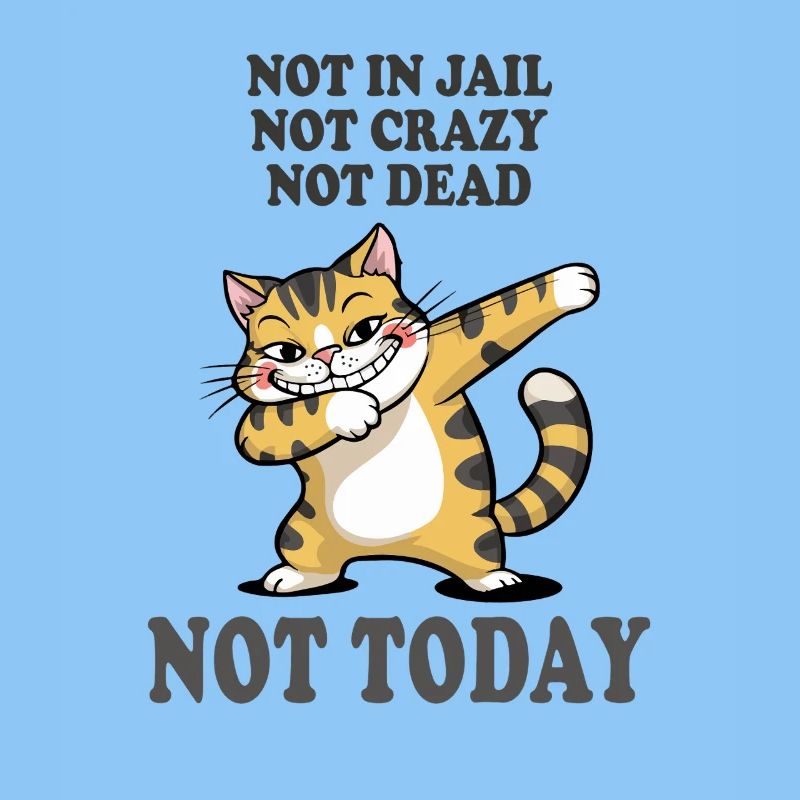Nicht heute lustige Katze Sarkasmus Design