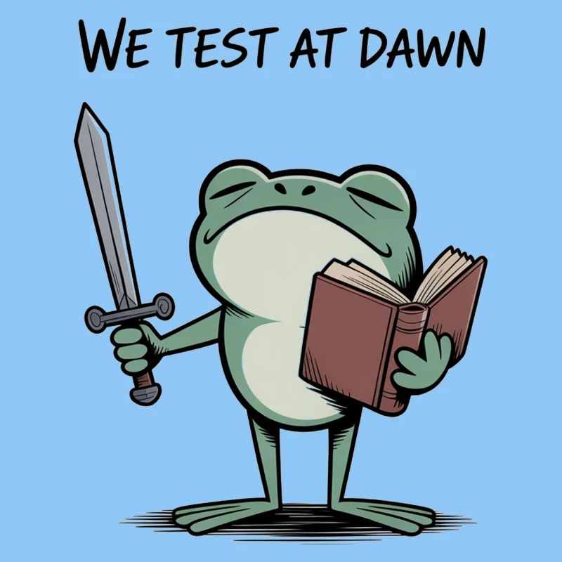 Froschritter im Morgengrauen