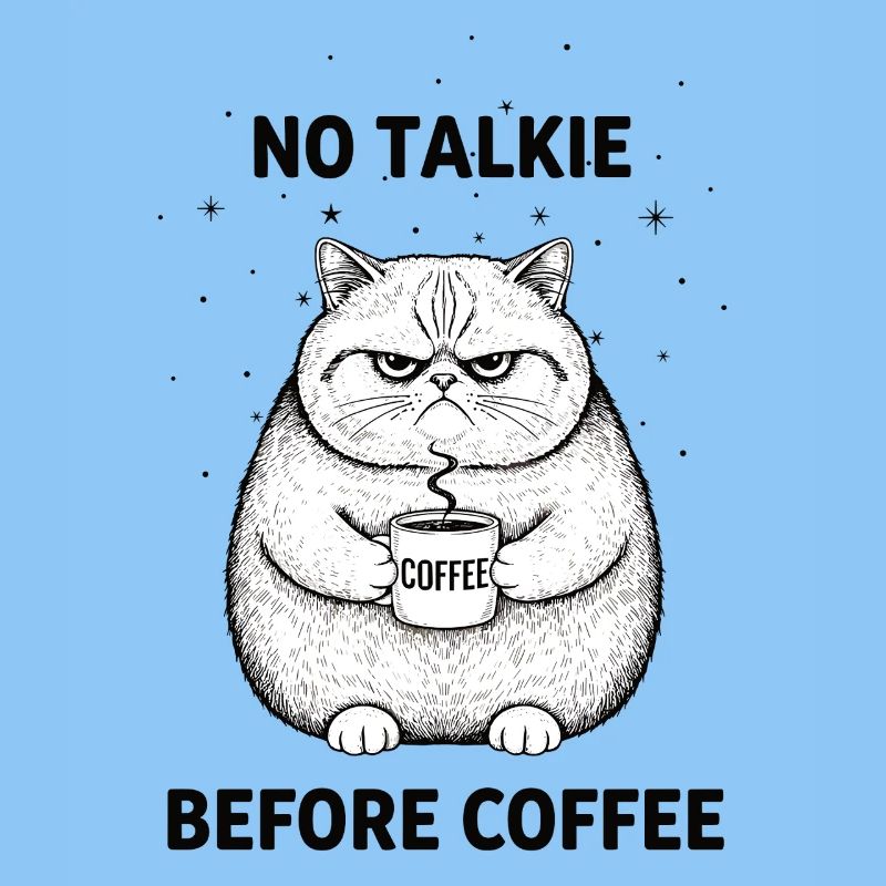 Pas de conversation devant un chat amateur de café