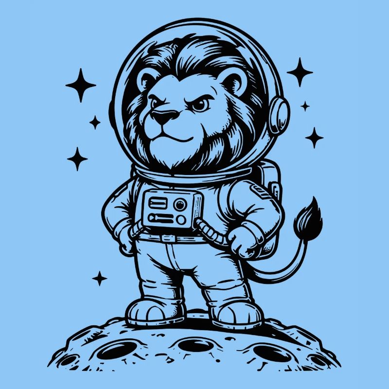 Astronaut Leo Space Moon Adventure