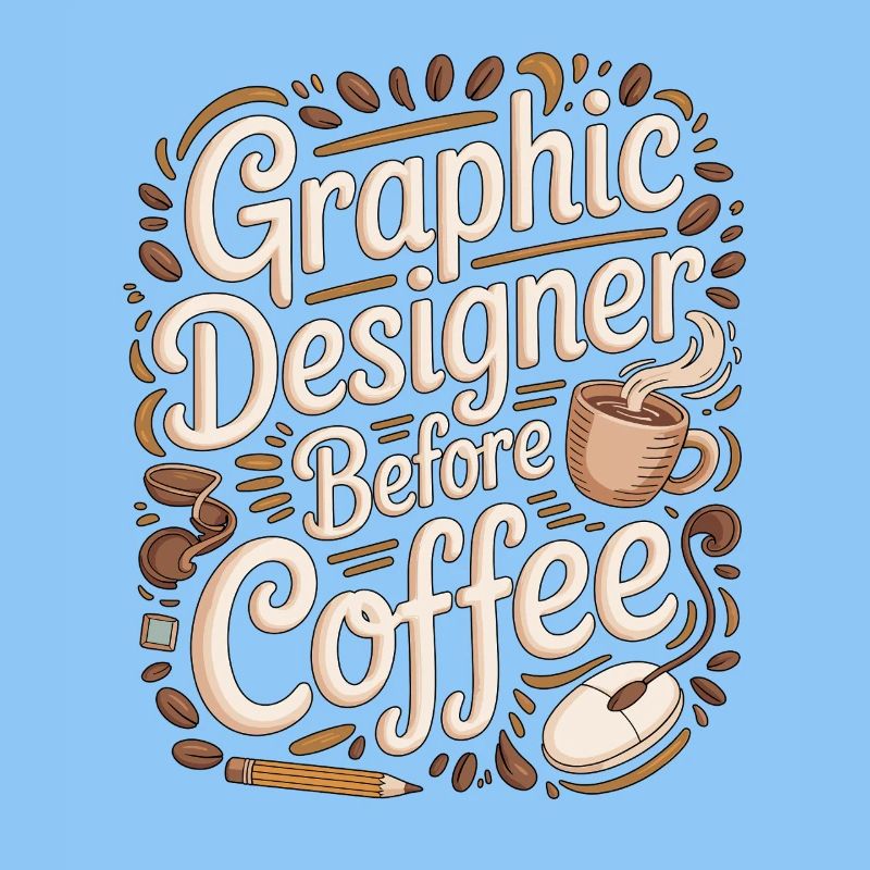 Graphic Designer Before Visual Artist Coffee Lover
