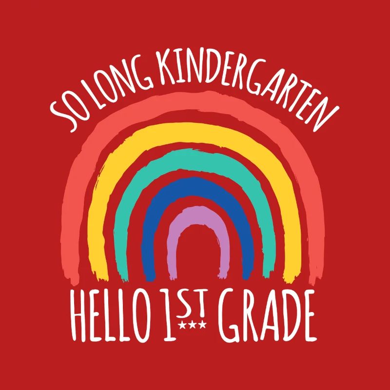 Rainbow Hello 1st Grade Goodbye