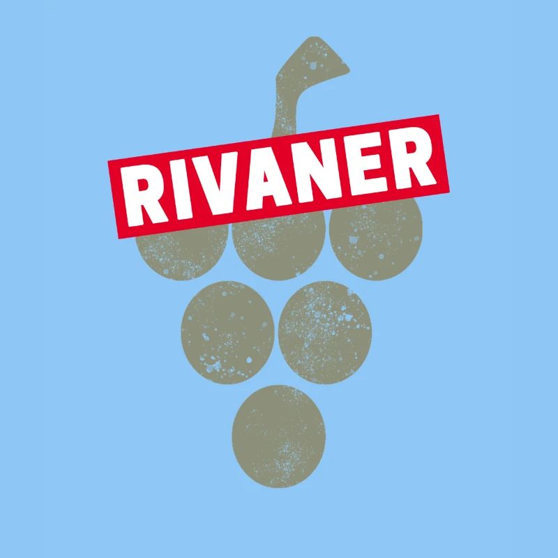 Rivaner Rebe Vintage Weintrinker und Winzer Design