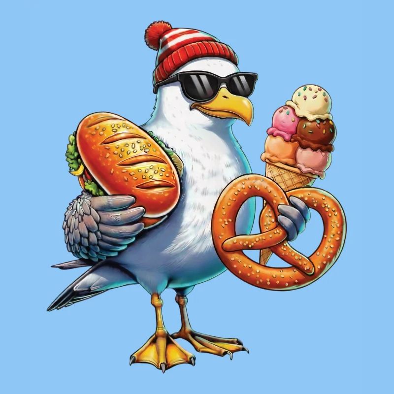 Möwe Brezel Eiscreme