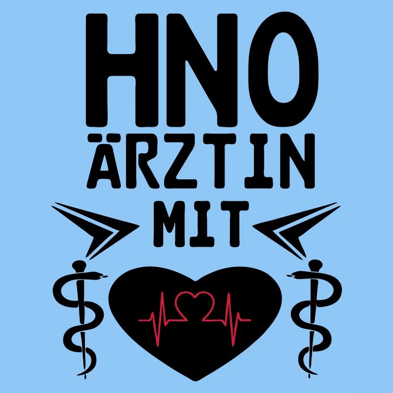 HNO Ärztin mit Herz Geschenk