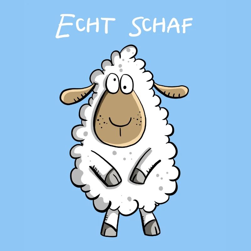 Echt Schaf I Cooles Schäfchen Comic Geschenk Fun