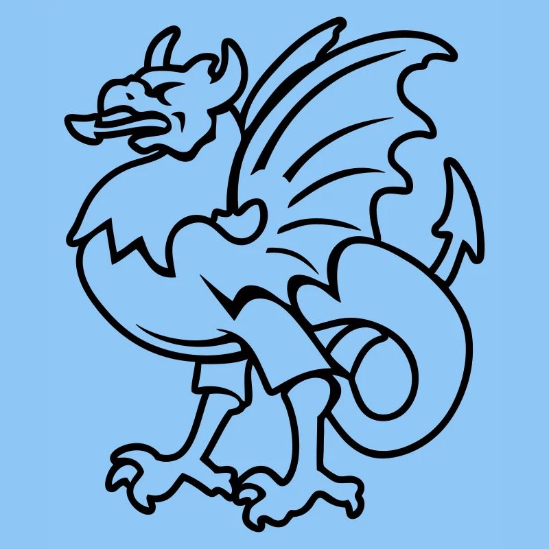 fantasy creature griffin drawing Bornholm