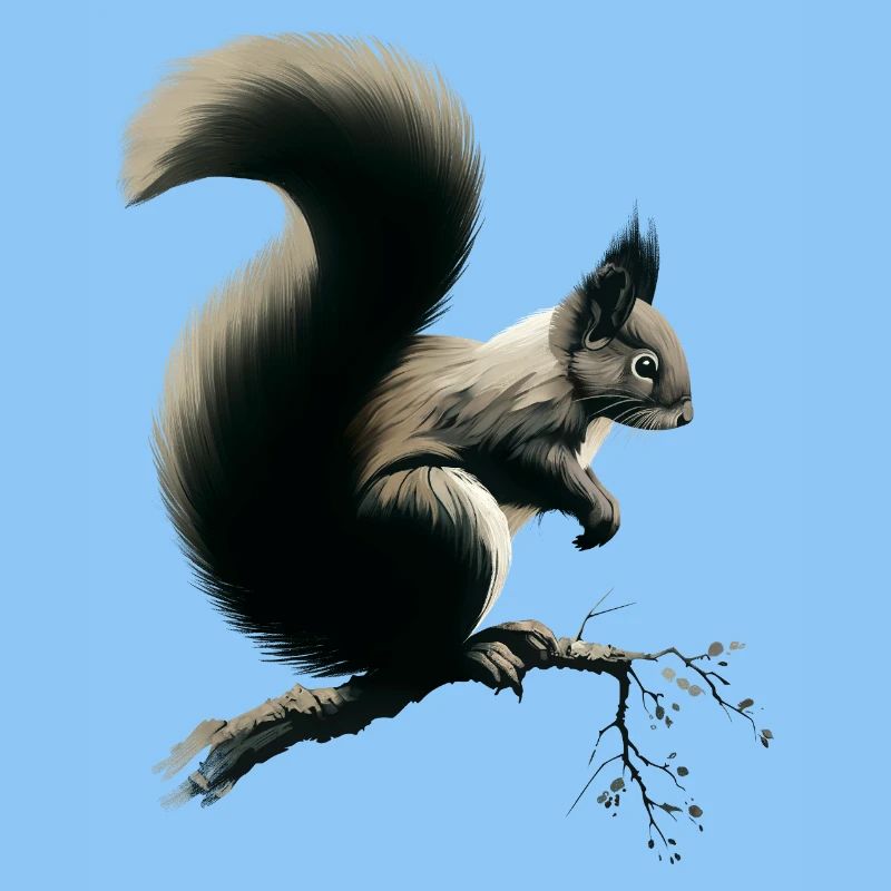 Squirrel on branch