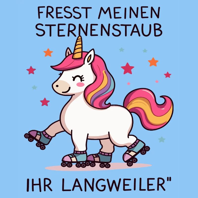 Rollschuh Einhorn