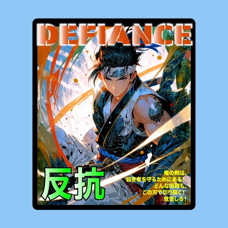 Kampfgeist Samurai Illustration