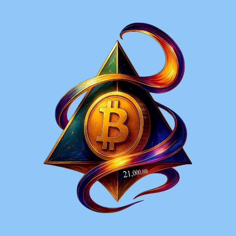 Conception créative Bitcoin et Blockchain