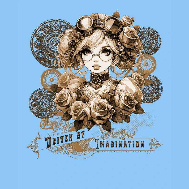 Driven by Imagination Anime Steampunk Woman
