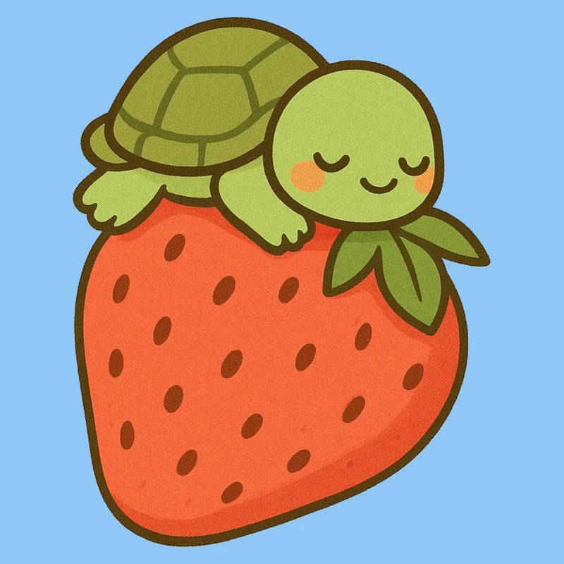 Strawberry Turtle Cozy