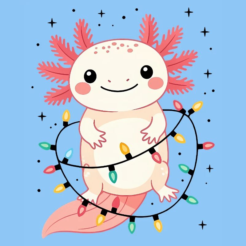 Axolotl Weihnachtspullover Weihnachten lustig süß