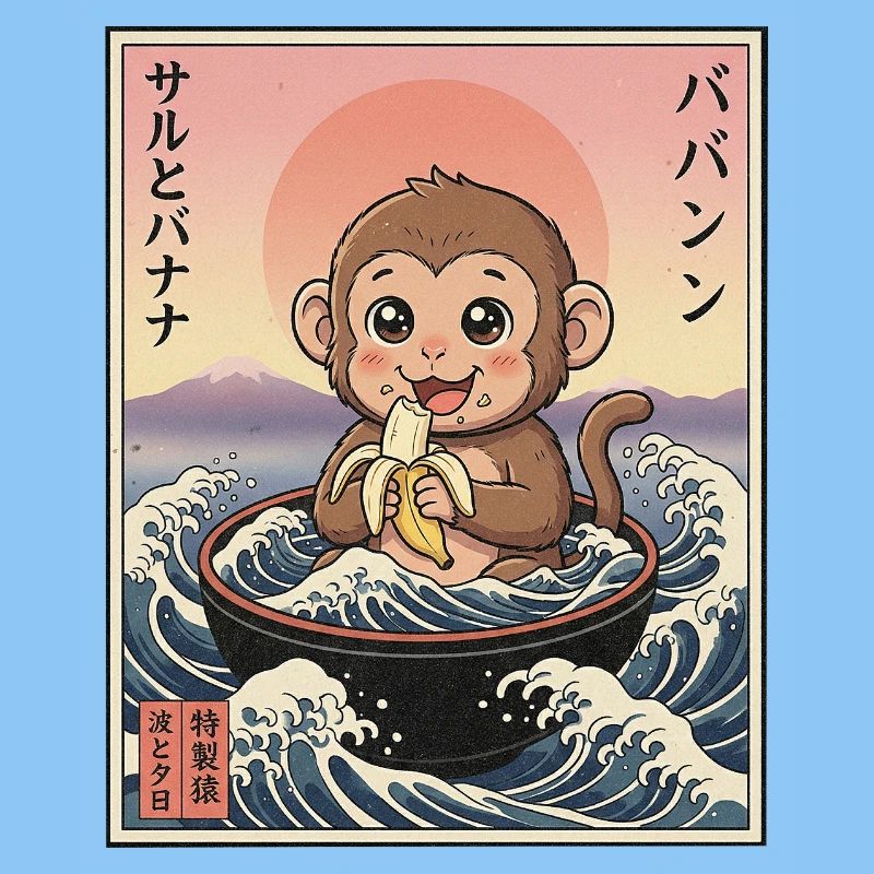 Süßes Äffchen Kawaii
