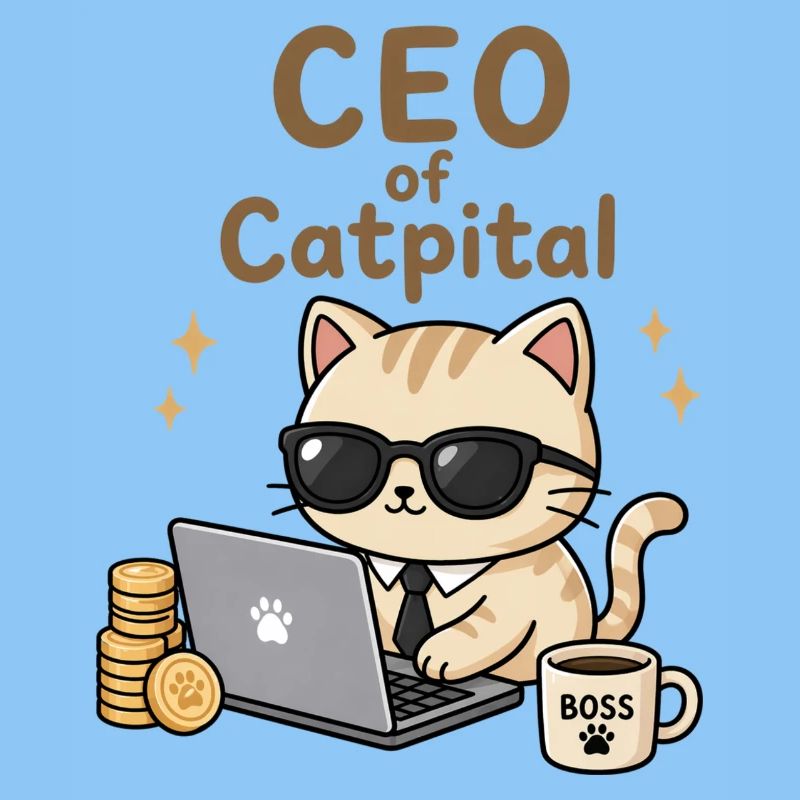 PDG de Catpital | Motif drôle de chat