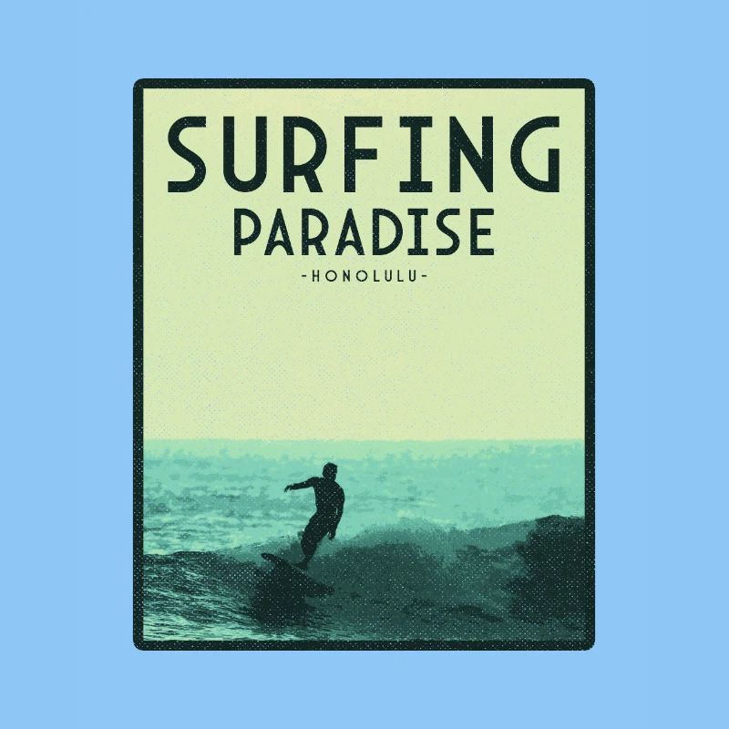 Surfing paradise Honolulu