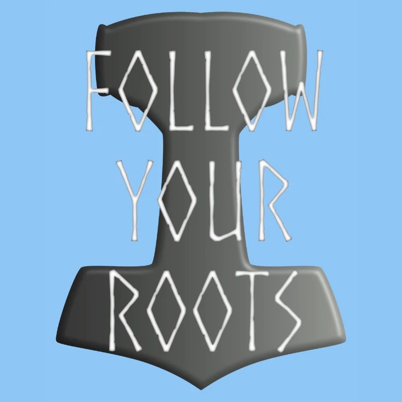 Mjölnir Donar Hammer Thor - Suivez votre gris Roots