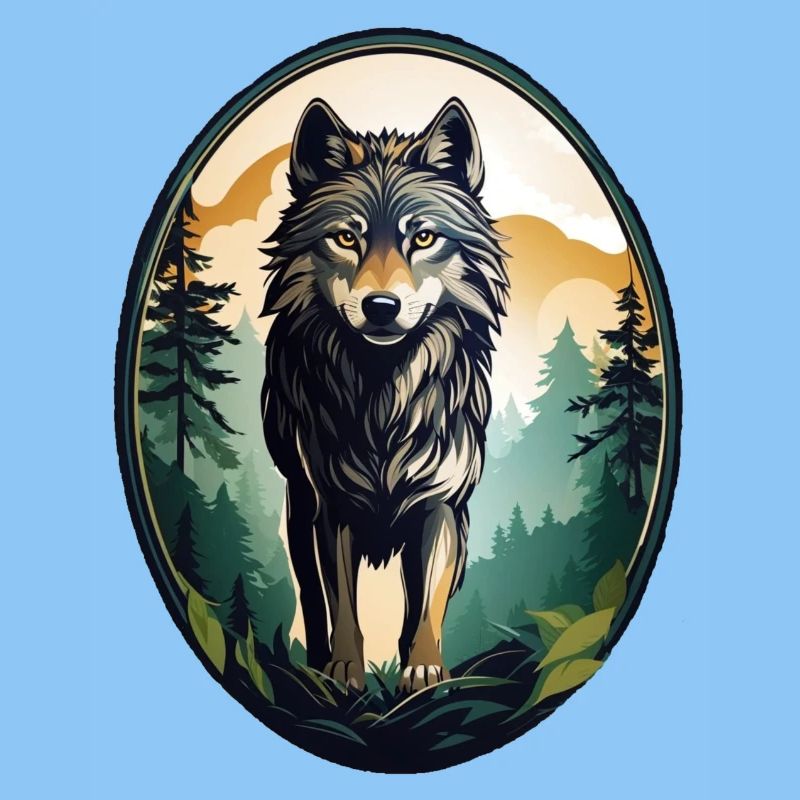 Waldbewohner Wolf