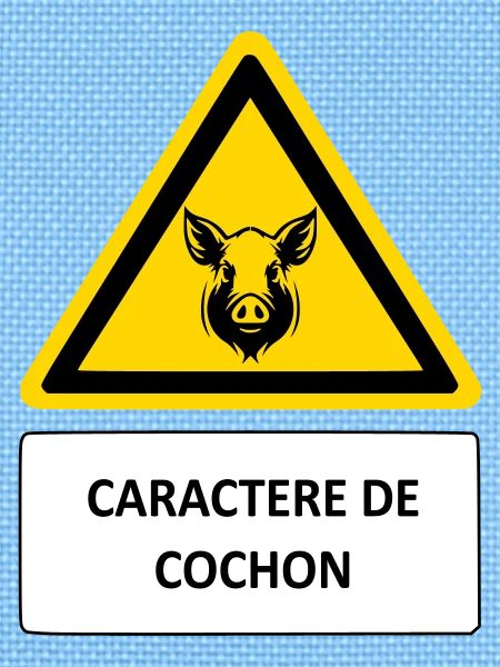 Caractère de cochon