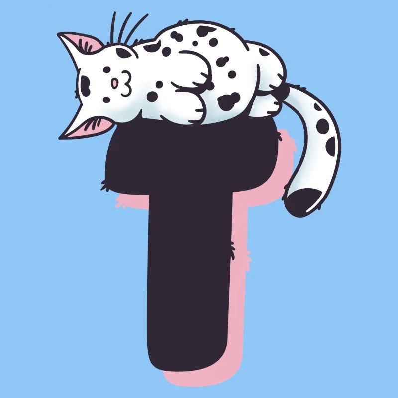 Katze Buchstabe T