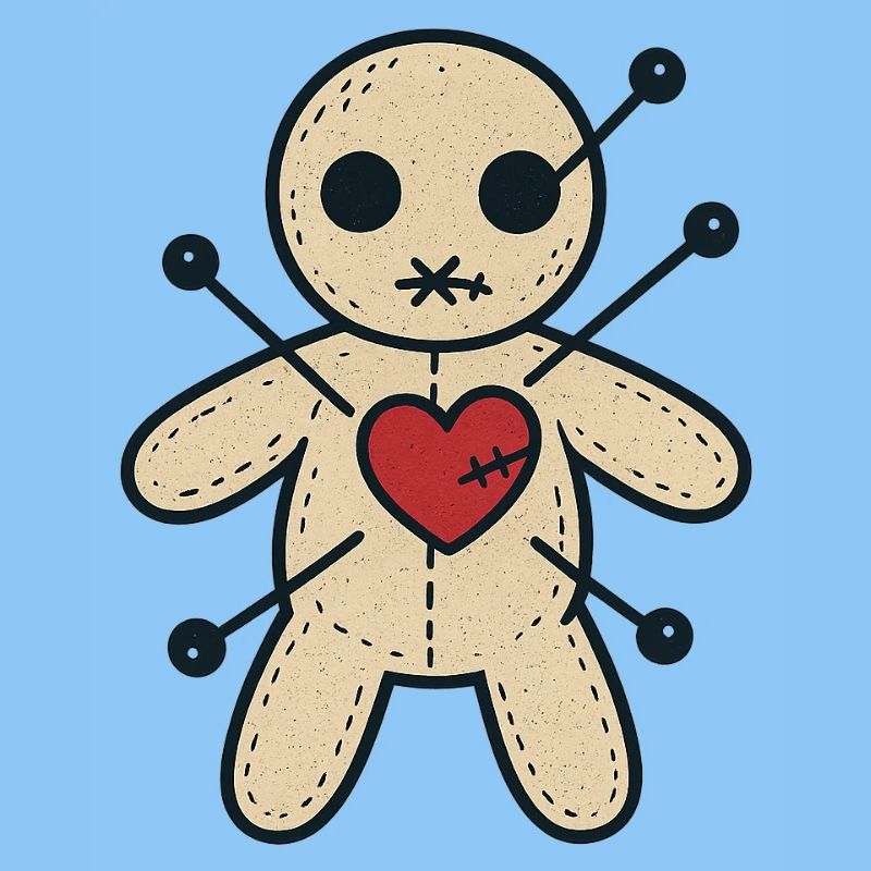 Voodoo Herzstich Puppe