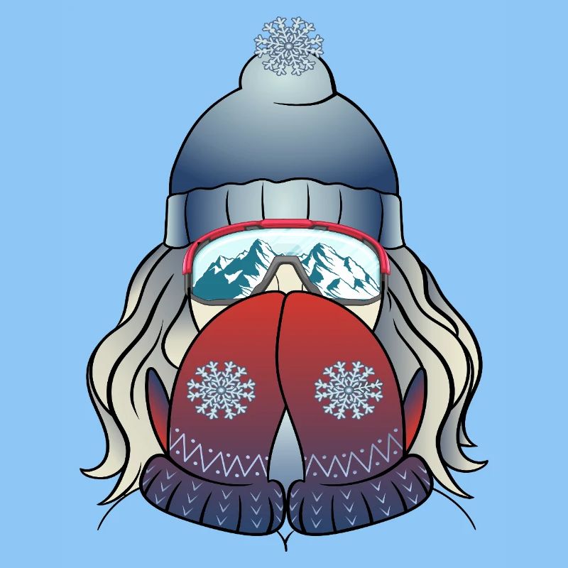 Fille d’hiver avec flocon de neige