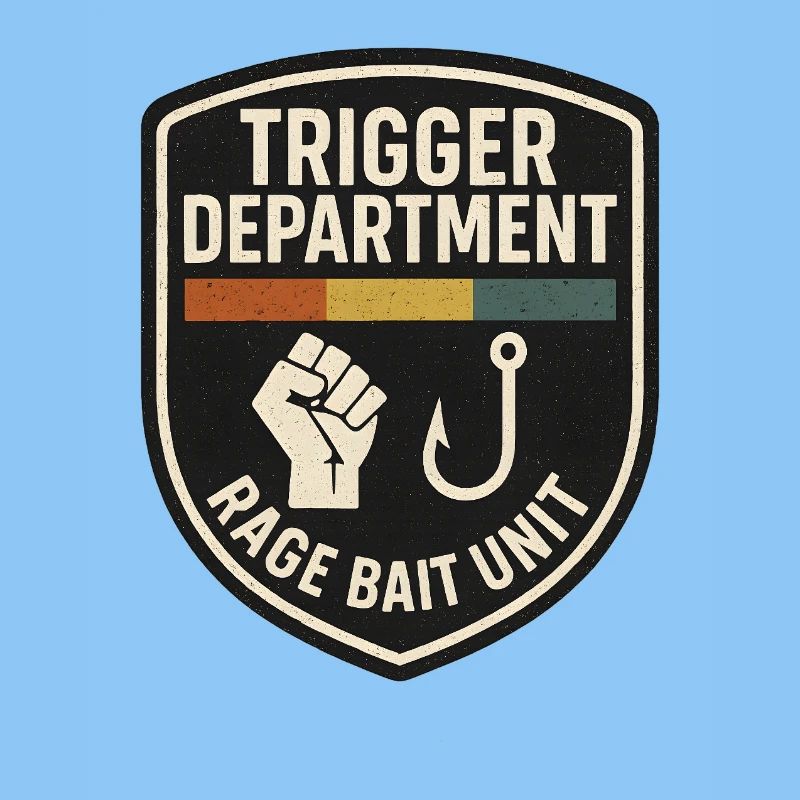 Trigger Department Rage Bait Patch, Funny 