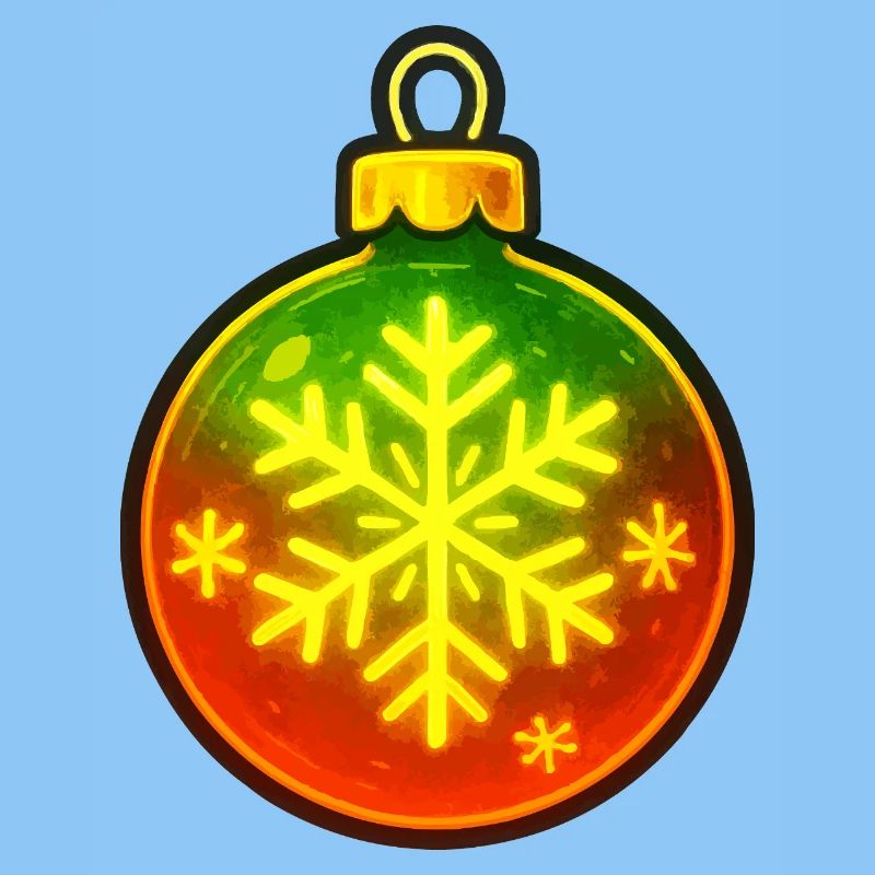 Weihnachtskugel Schneeflocke Ornament