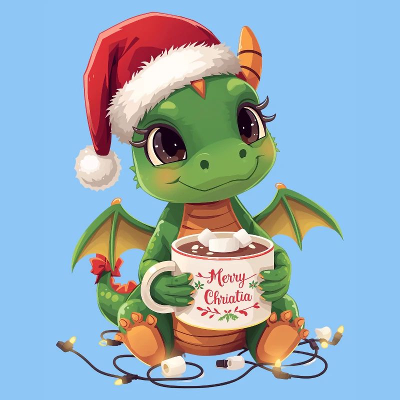 Warmer Weihnachtsdrache