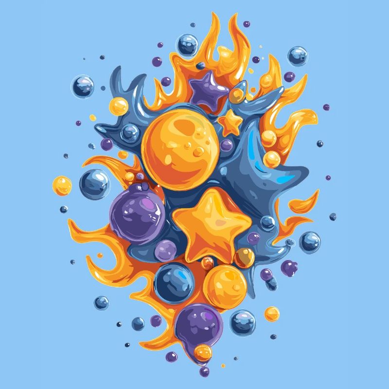Comet Fire Color Explosion